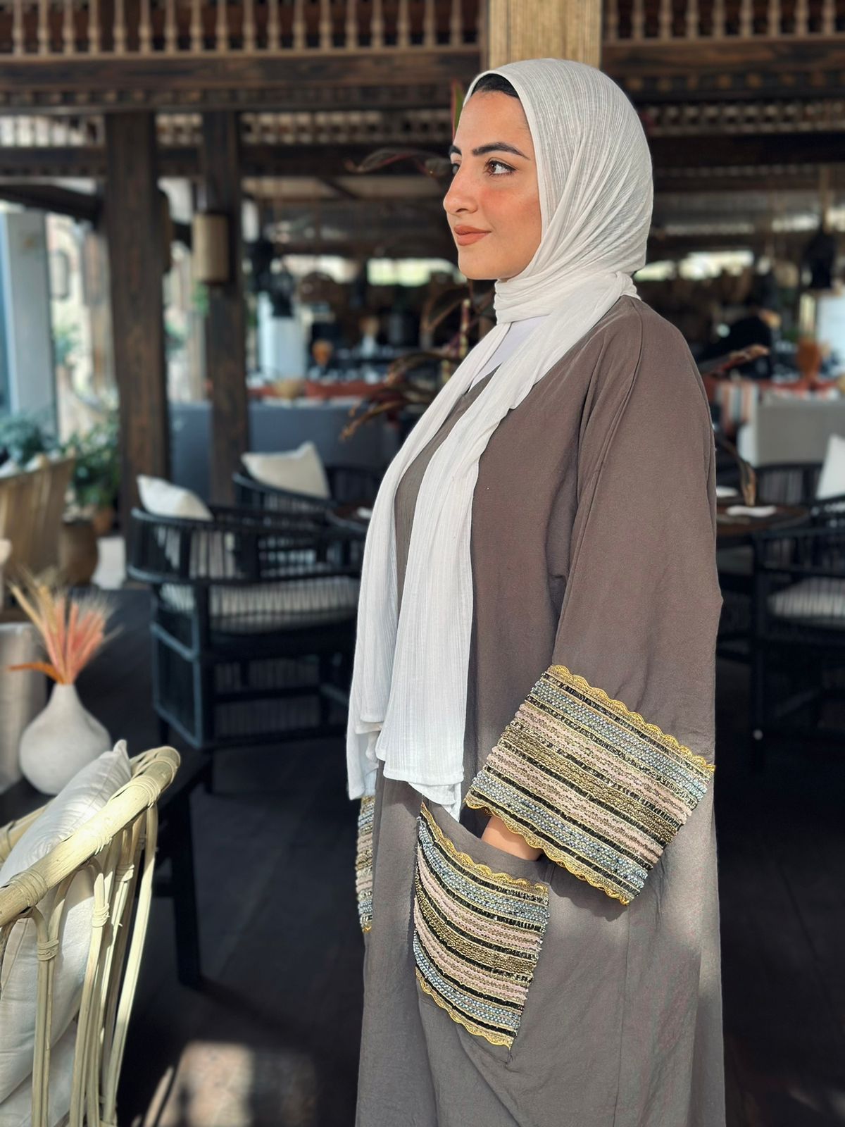 Nujoom oreo Abaya ✨