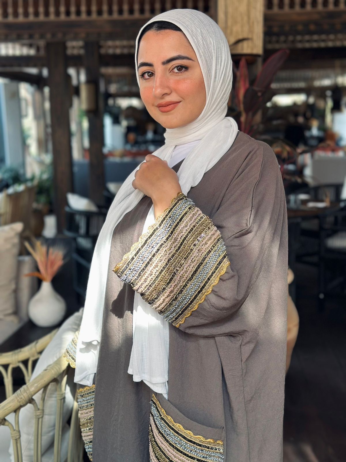 Nujoom oreo Abaya ✨