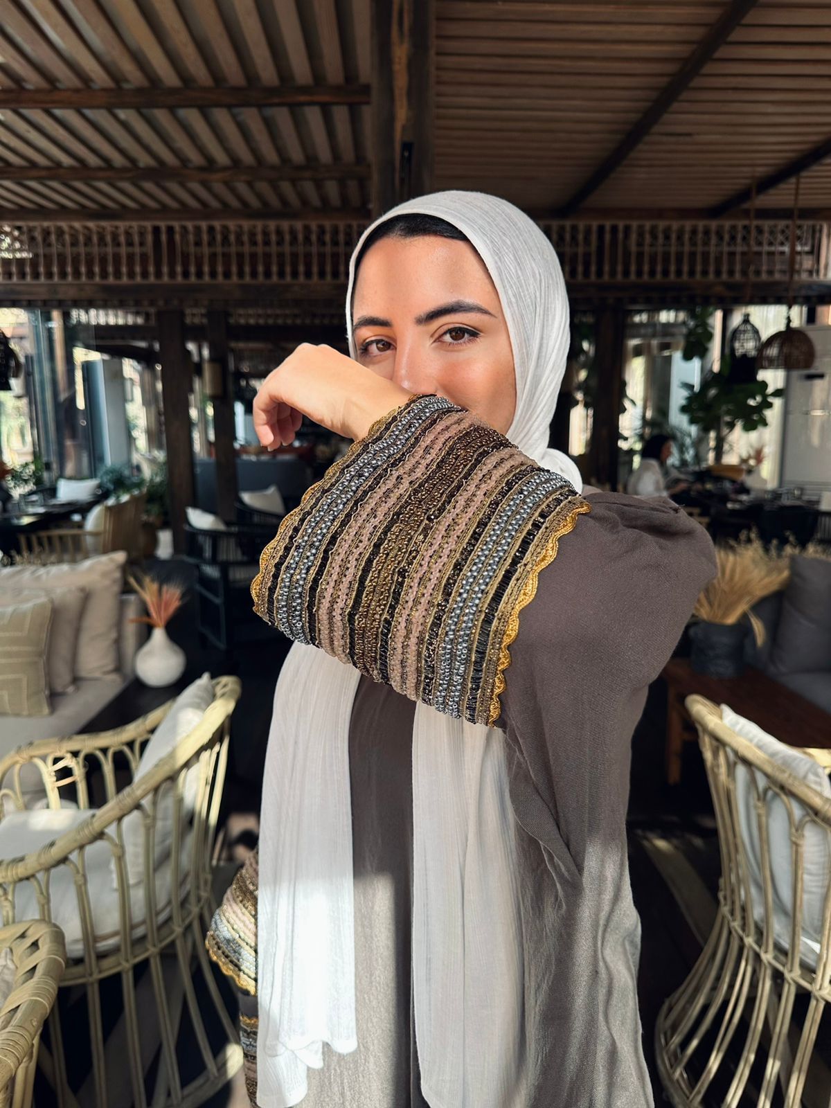 Nujoom oreo Abaya ✨