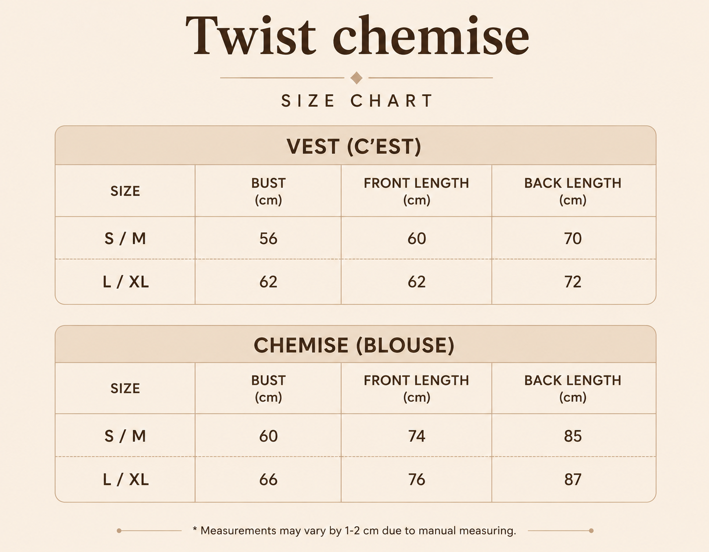 Twist chemise