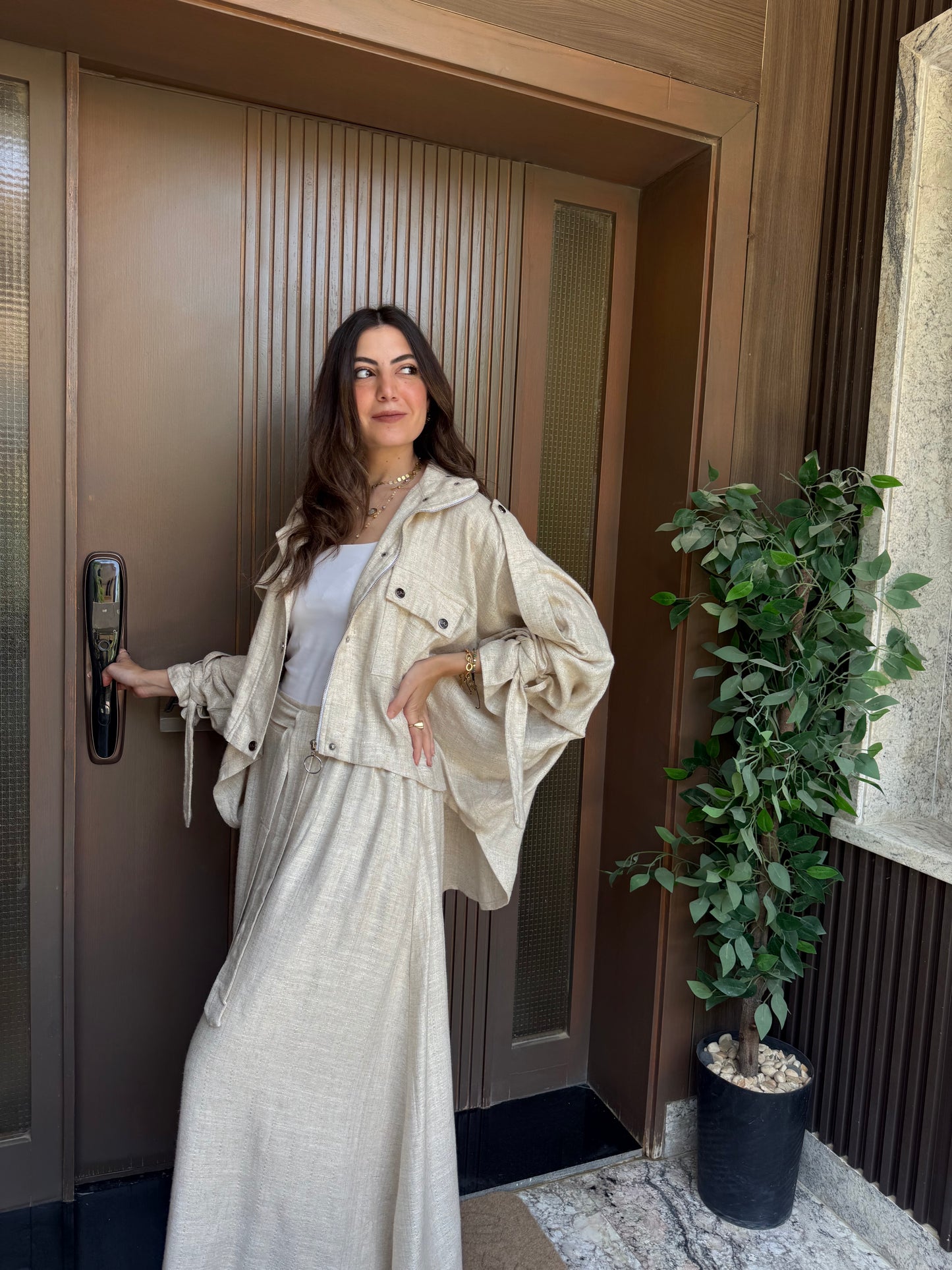 Aura beige jacket