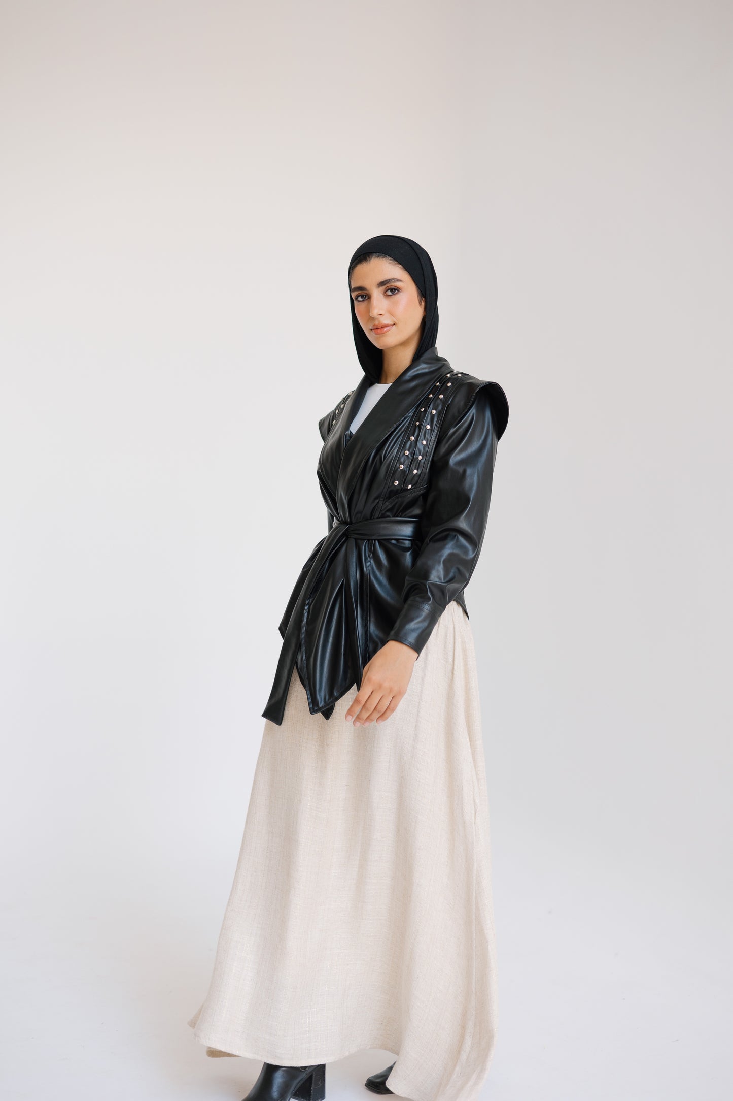 ✨ The Bold Studded Leather Wrap