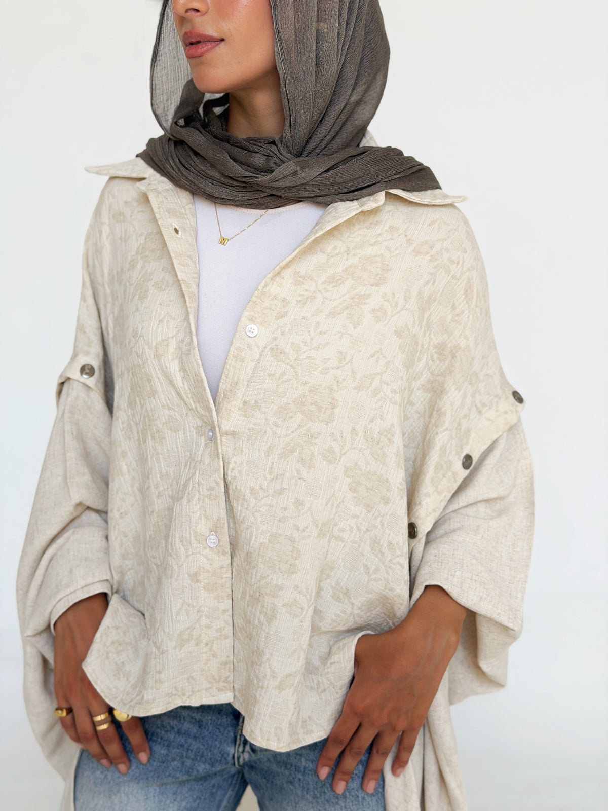 Jacquard Linen Shirt