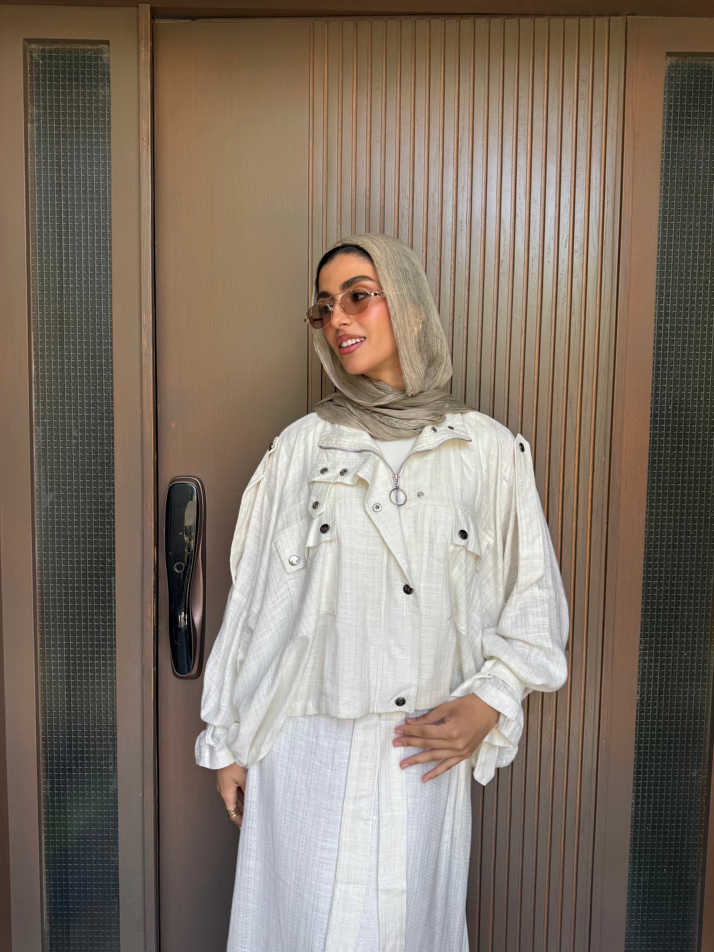 Aura white jacket