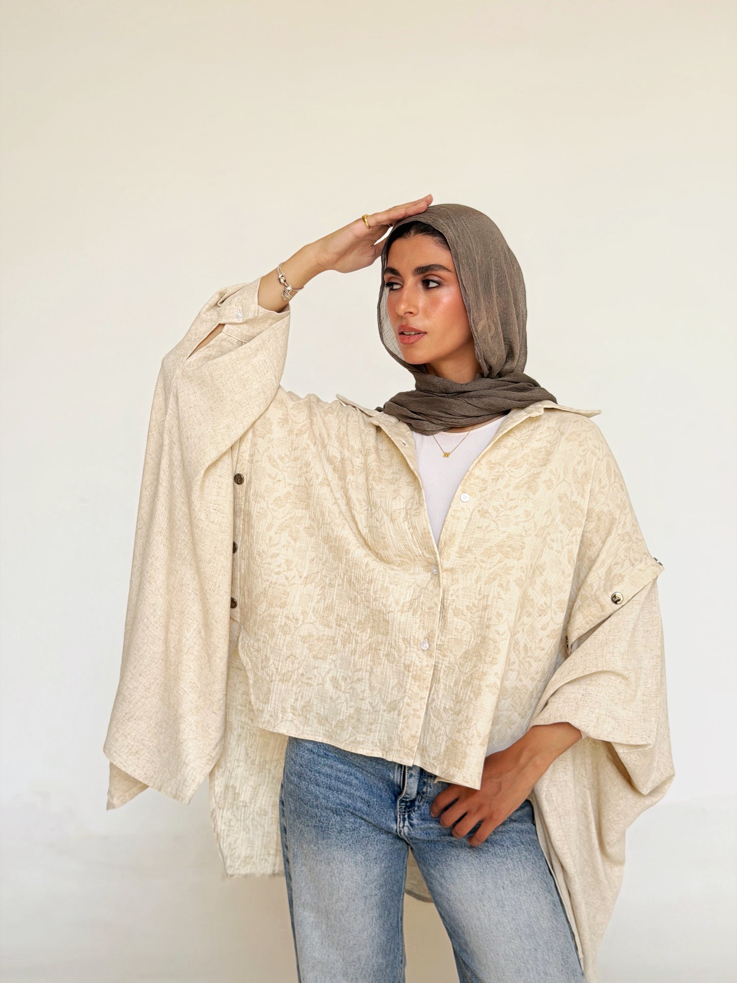 Jacquard Linen Shirt