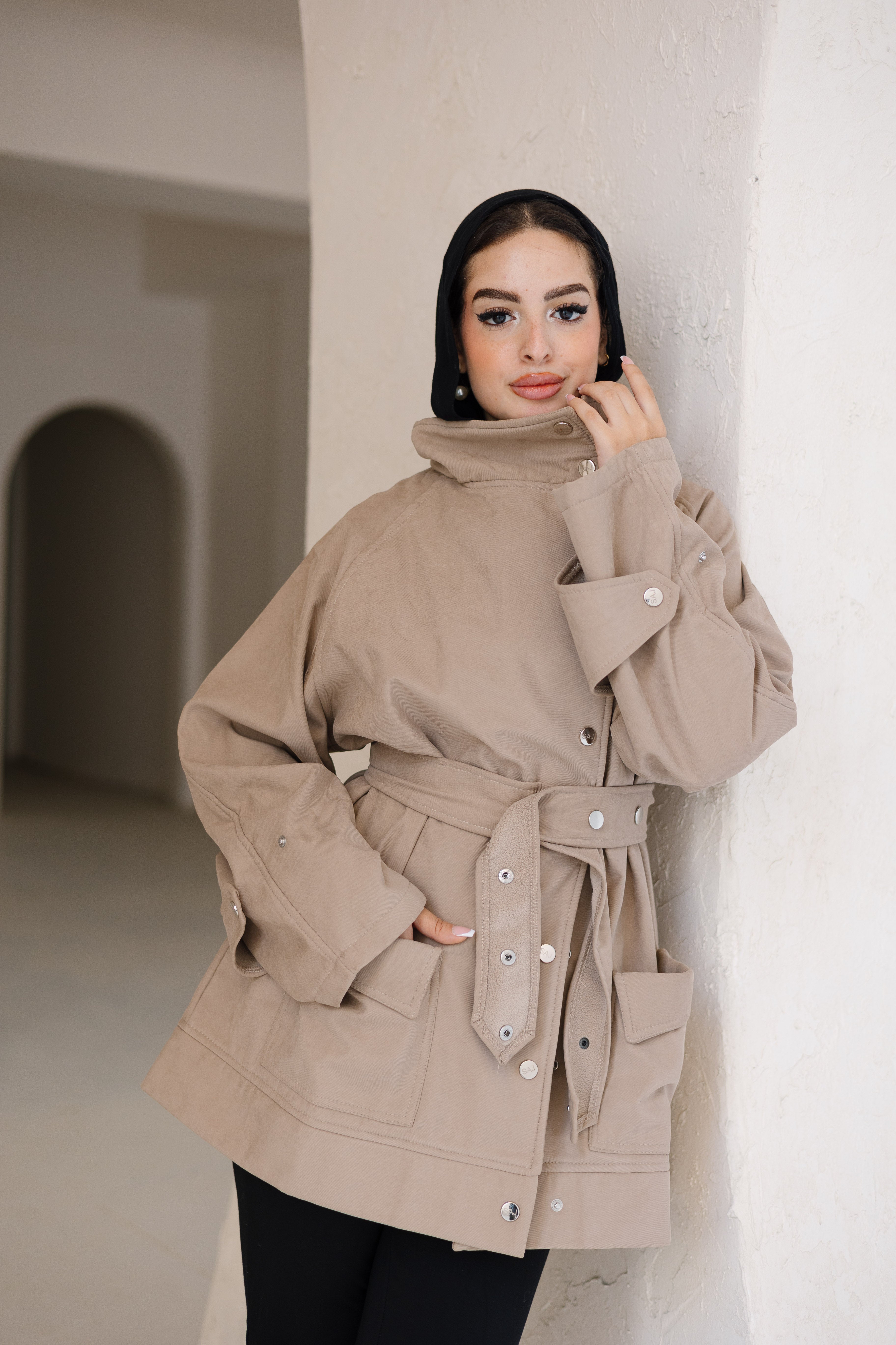 The Power Puffer Midi Jacket (Retro Leather Edition) – Saj