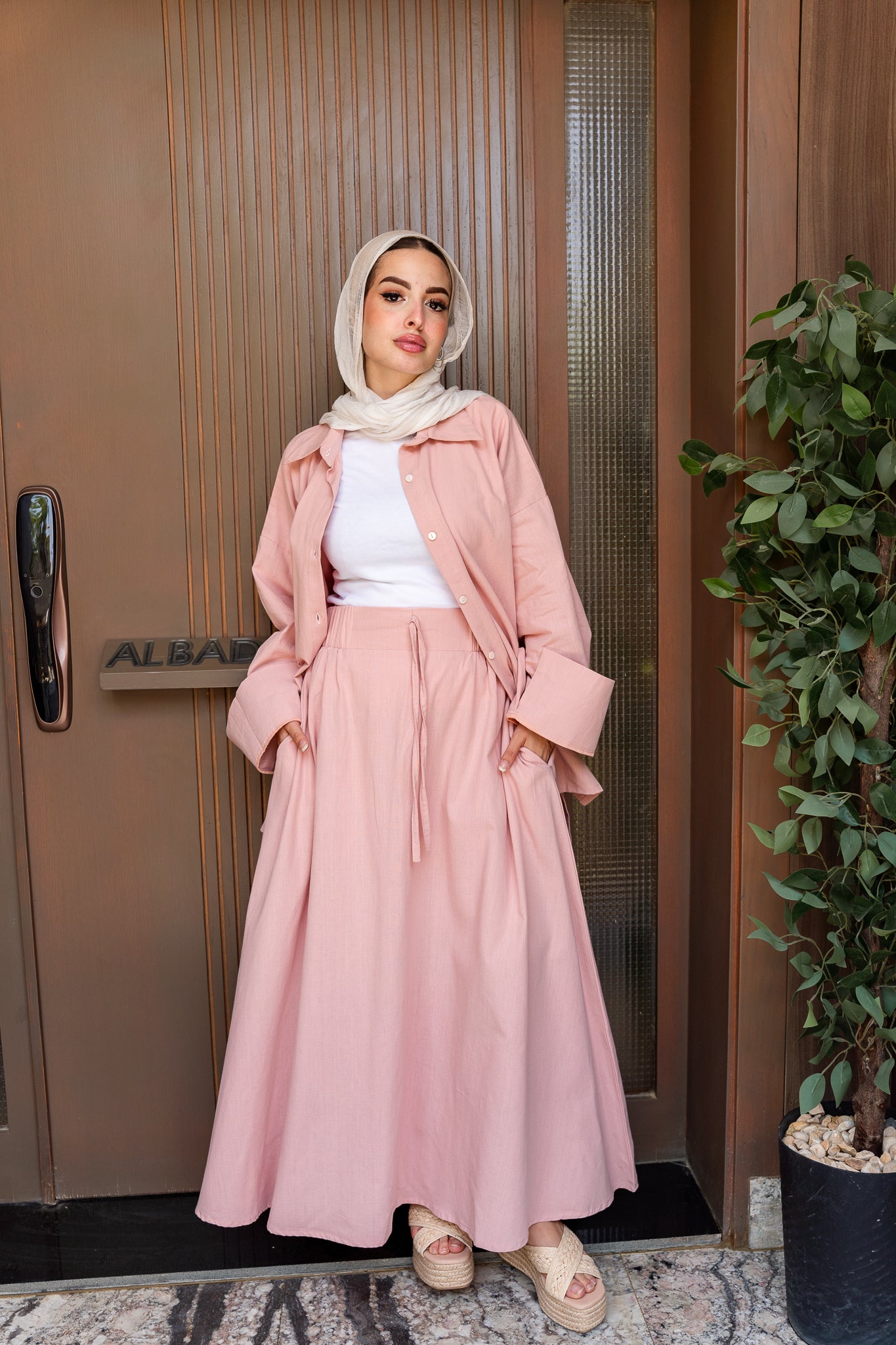 Linen skirt