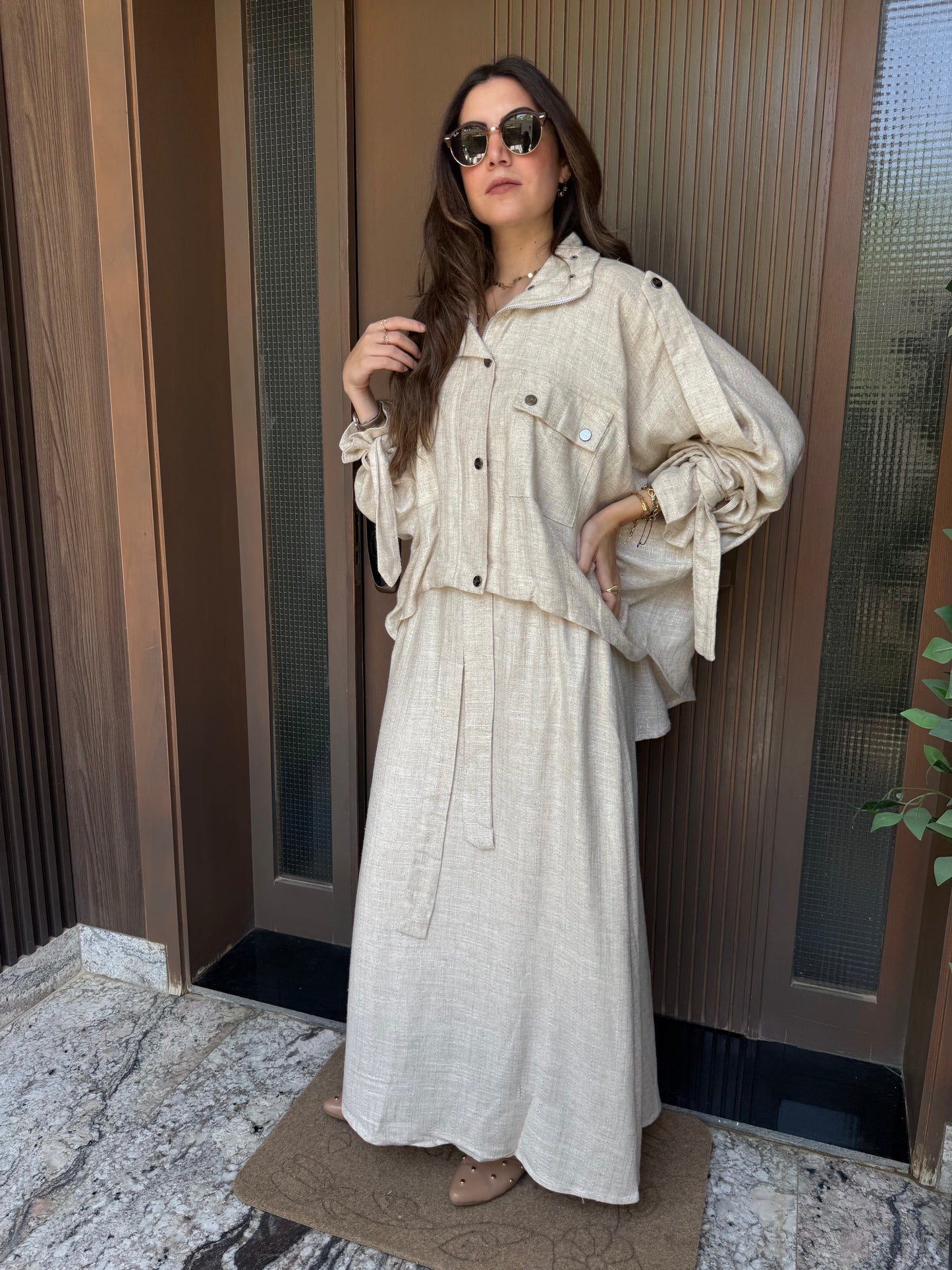 Aura beige jacket